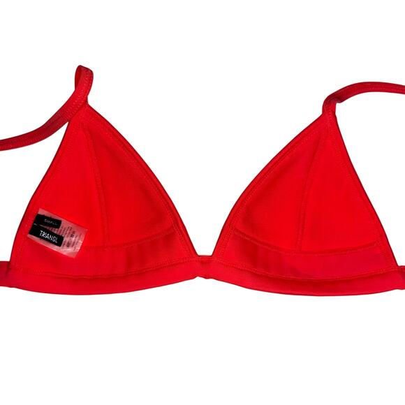 Triangl Gigi Crochet Neoprene Red Bikini Top Size Small - Picture 6 of 9